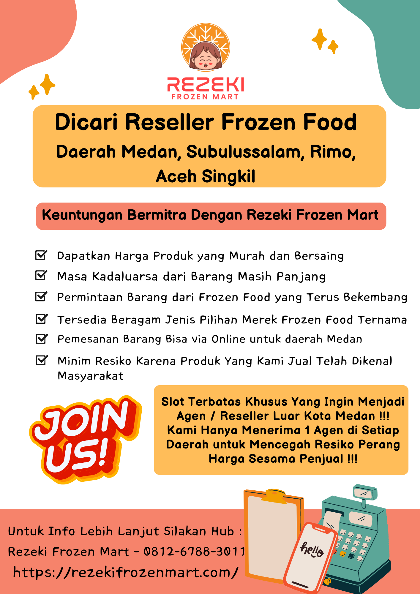 Supplier Frozen Food Daerah Medan, Subulussalam, Rimo, Aceh Singkil - Rezeki Frozen Mart