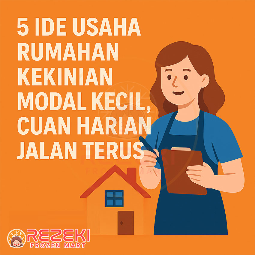 7 Ide Usaha Rumahan Kekinian Modal Kecil, Cuan Harian Jalan Terus - Rezeki Frozen Mart